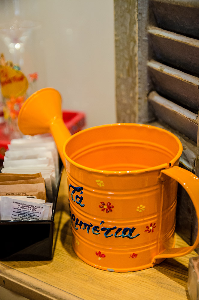 The orange enamel jug, part of the house since the beginning