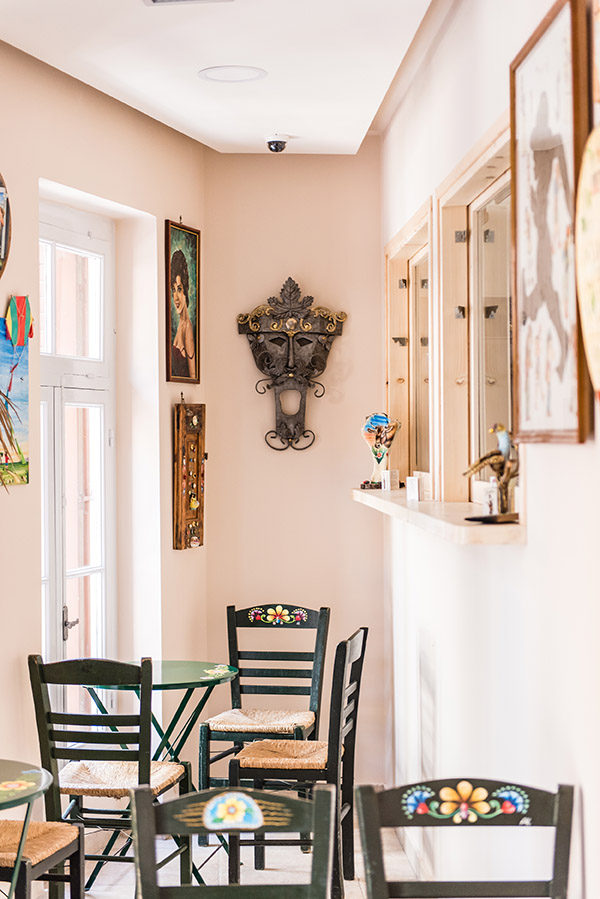 The quiet corridor inside the shop